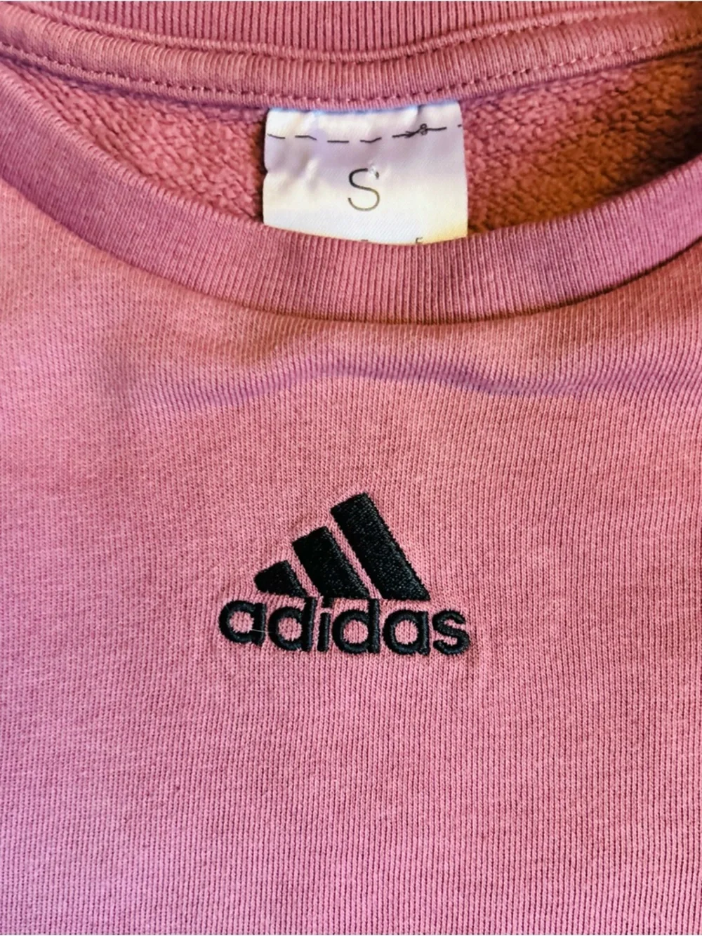 Girls Adidas Mauve Pink Sweatshirt & White Ruffle Shorts Set - Size Small (7/8)